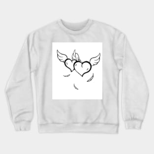 Wight &Balck Lovers Crewneck Sweatshirt